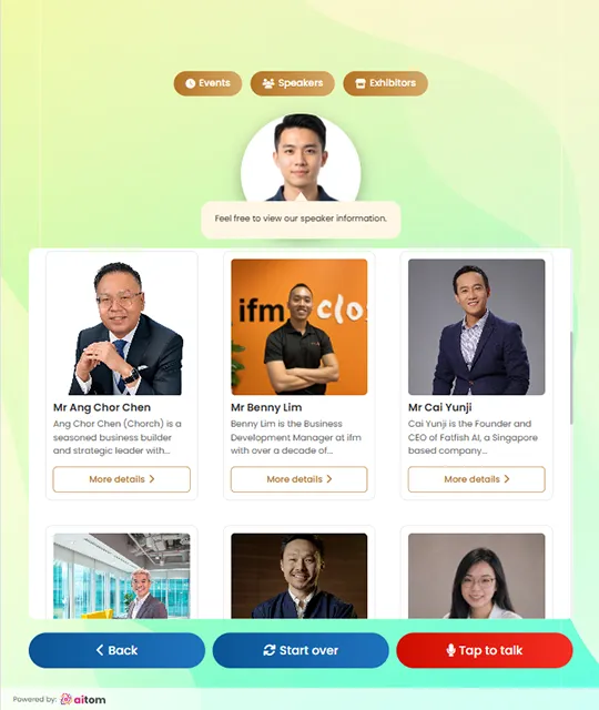 Access Speaker Info